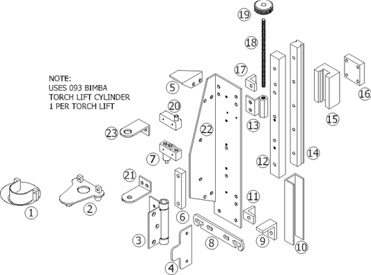Fabricator Pre 2012 Torch Lift
