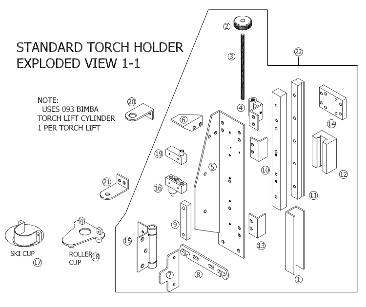HVAC 8000 Standard Torch Lift